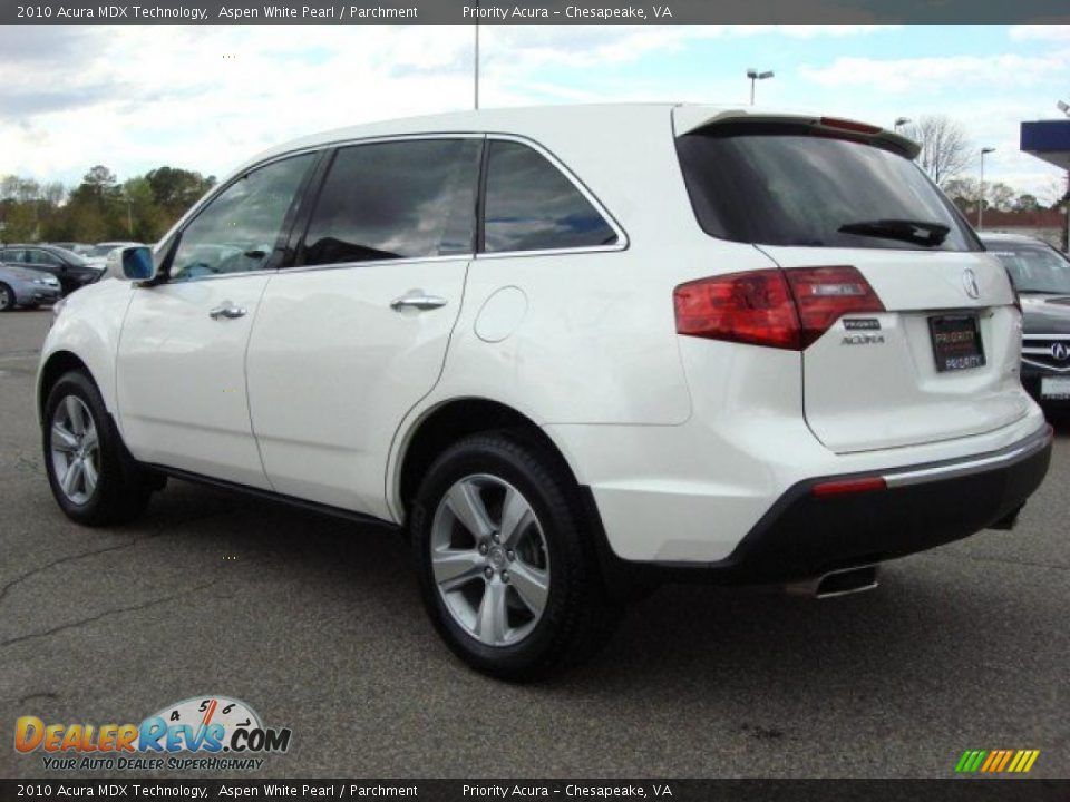 2010 Acura MDX Technology Aspen White Pearl / Parchment Photo #3