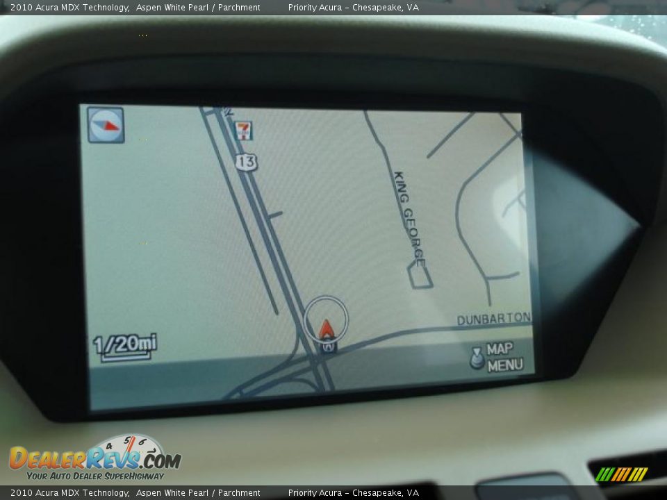Navigation of 2010 Acura MDX Technology Photo #15