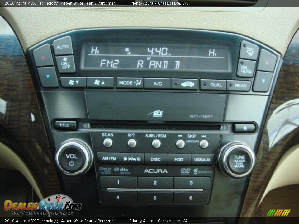 Controls of 2010 Acura MDX Technology Photo #17