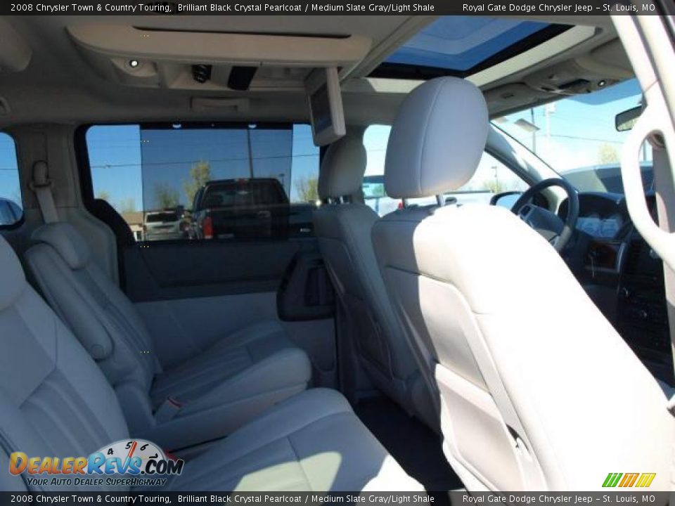 2008 Chrysler Town & Country Touring Brilliant Black Crystal Pearlcoat / Medium Slate Gray/Light Shale Photo #9