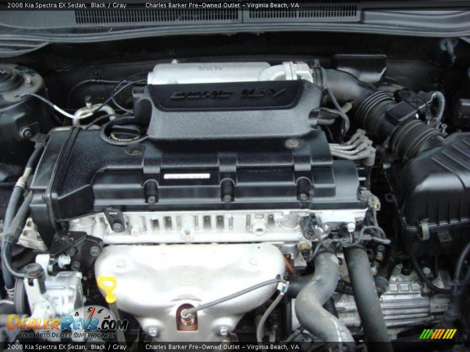 2008 Kia Spectra EX Sedan 2.0 Liter DOHC 16V VVT 4 Cylinder Engine Photo #18