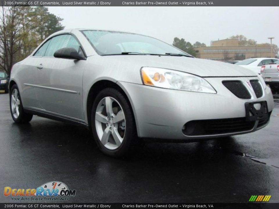 2006 Pontiac G6 GT Convertible Liquid Silver Metallic / Ebony Photo #1
