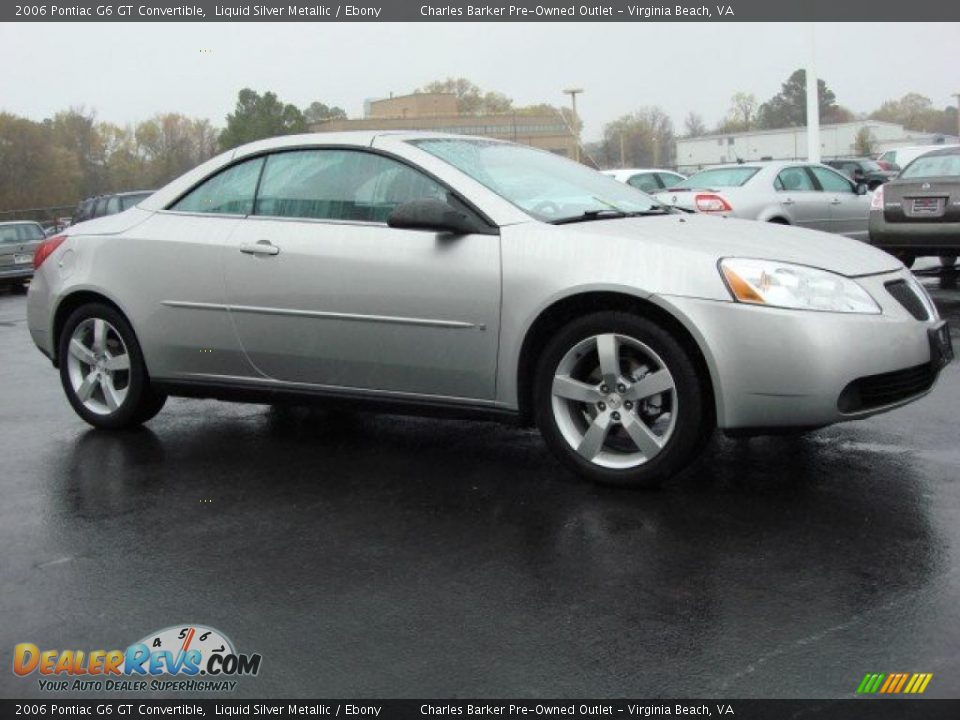 2006 Pontiac G6 GT Convertible Liquid Silver Metallic / Ebony Photo #2
