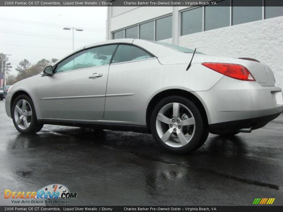 2006 Pontiac G6 GT Convertible Liquid Silver Metallic / Ebony Photo #4