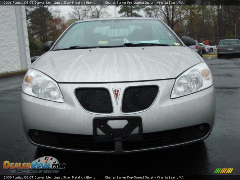 2006 Pontiac G6 GT Convertible Liquid Silver Metallic / Ebony Photo #5