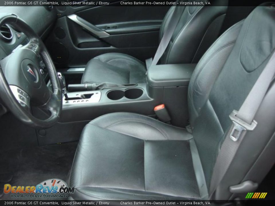 2006 Pontiac G6 GT Convertible Liquid Silver Metallic / Ebony Photo #6