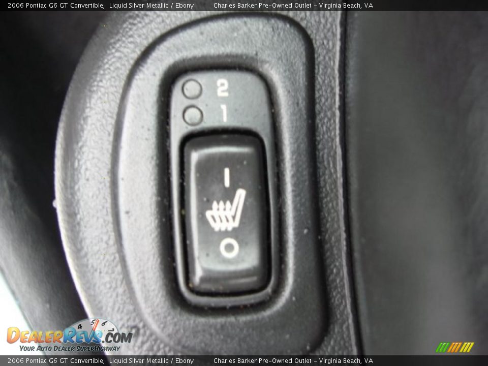 2006 Pontiac G6 GT Convertible Liquid Silver Metallic / Ebony Photo #9