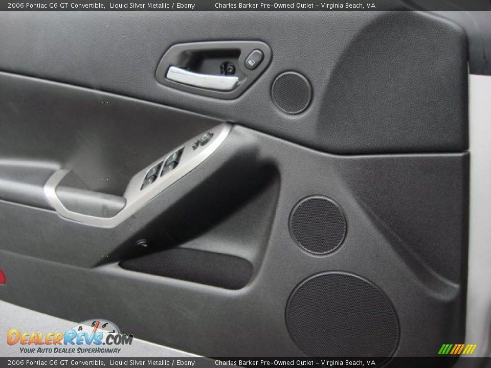 2006 Pontiac G6 GT Convertible Liquid Silver Metallic / Ebony Photo #10