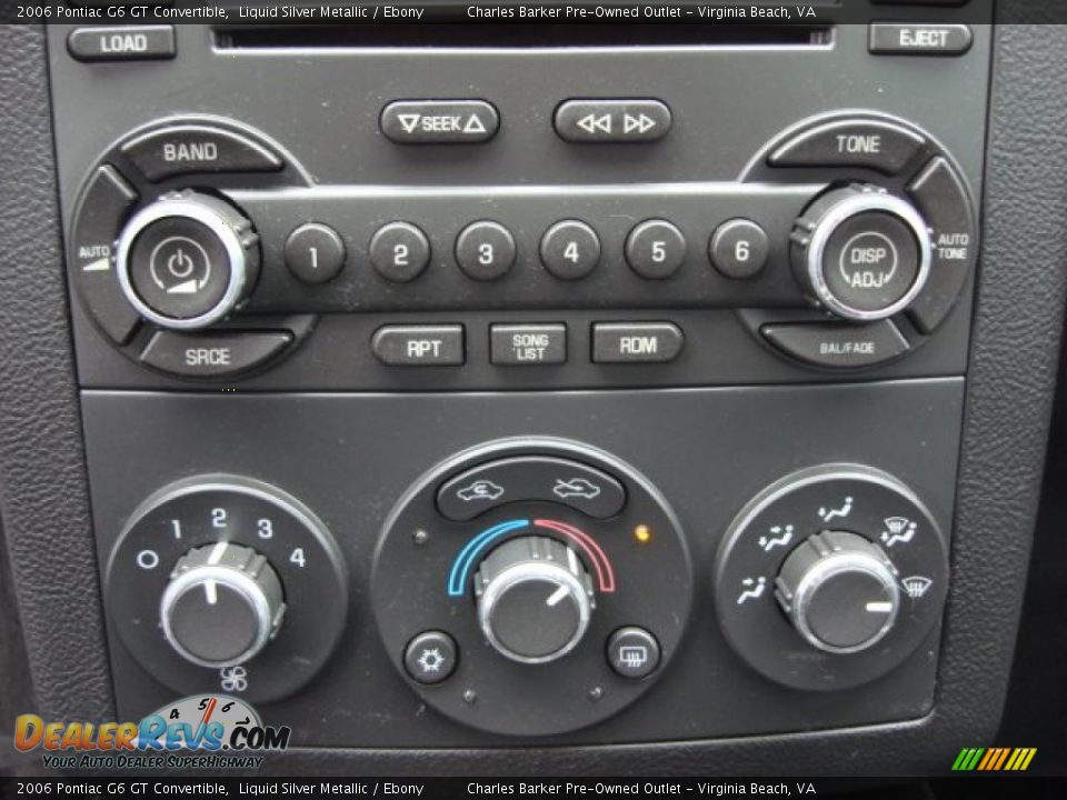 Controls of 2006 Pontiac G6 GT Convertible Photo #12