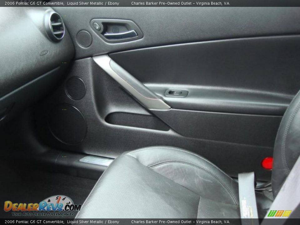 2006 Pontiac G6 GT Convertible Liquid Silver Metallic / Ebony Photo #15