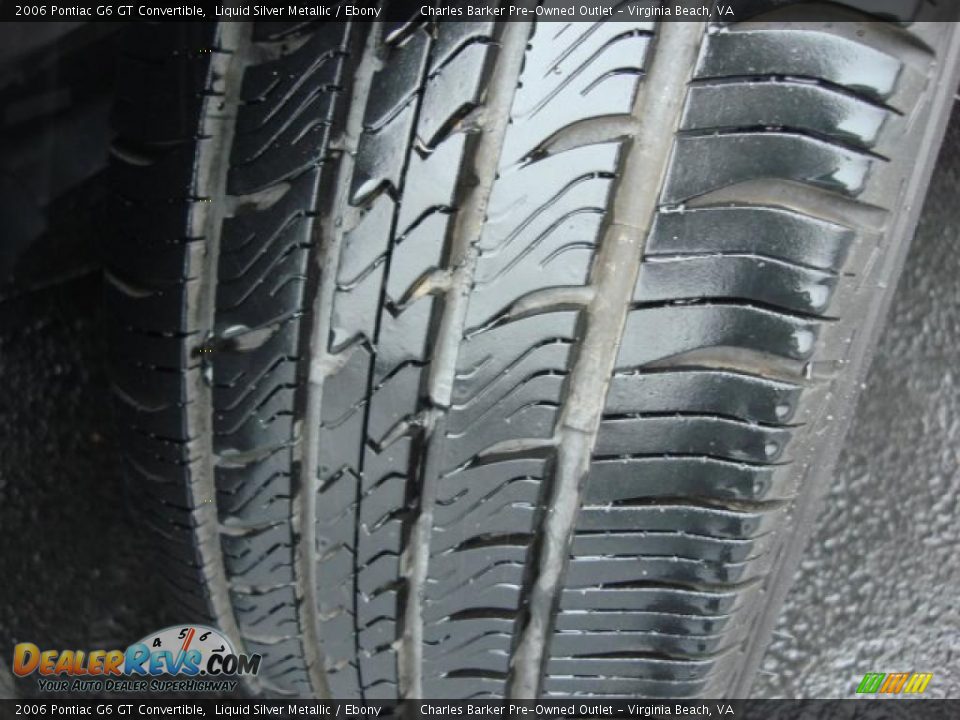 2006 Pontiac G6 GT Convertible Liquid Silver Metallic / Ebony Photo #17