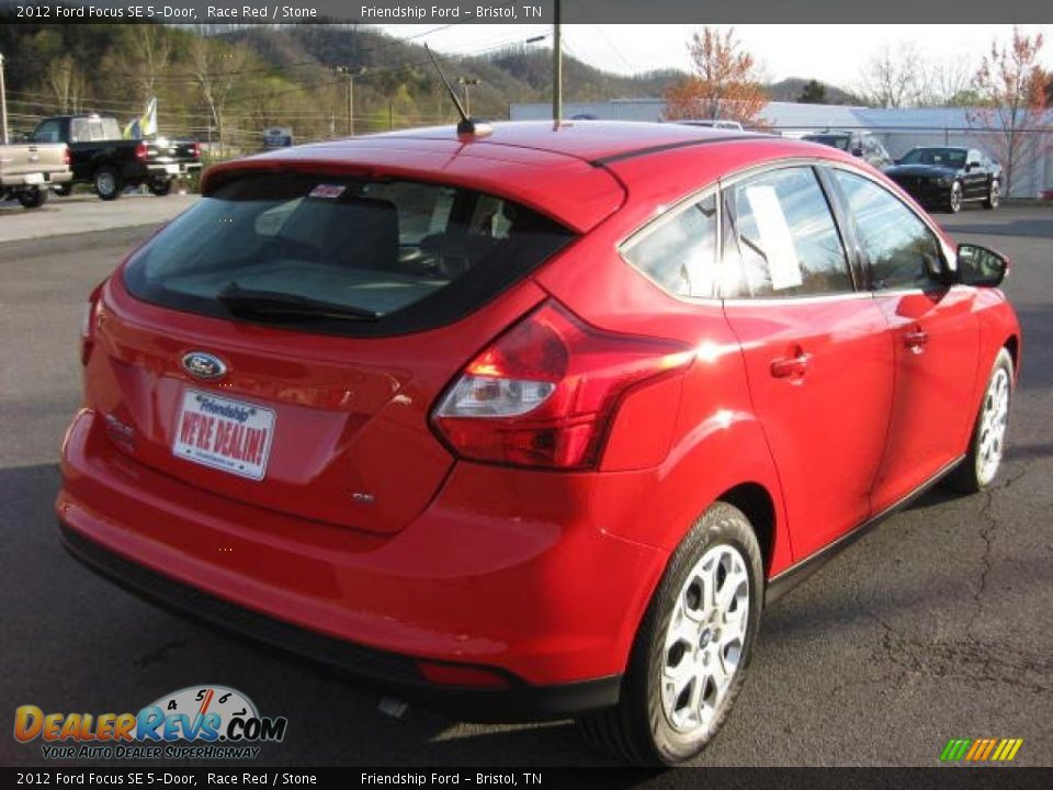 2012 Ford Focus SE 5-Door Race Red / Stone Photo #4