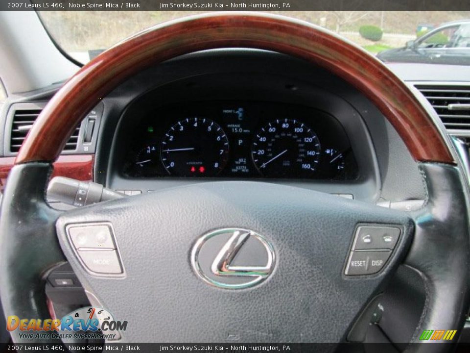 2007 Lexus LS 460 Noble Spinel Mica / Black Photo #13