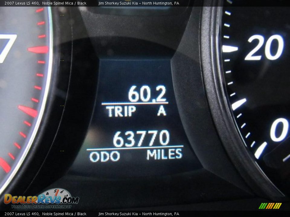 2007 Lexus LS 460 Noble Spinel Mica / Black Photo #15