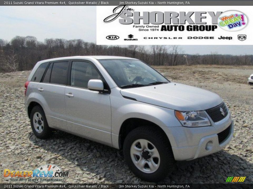 2011 Suzuki Grand Vitara Premium 4x4 Quicksilver Metallic / Black Photo #1
