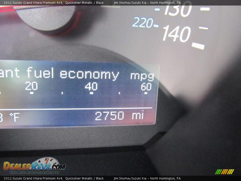 2011 Suzuki Grand Vitara Premium 4x4 Quicksilver Metallic / Black Photo #15