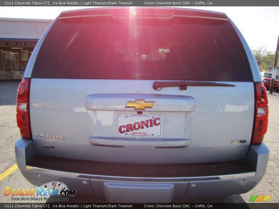 2011 Chevrolet Tahoe LTZ Ice Blue Metallic / Light Titanium/Dark Titanium Photo #4