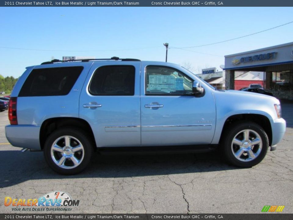 2011 Chevrolet Tahoe LTZ Ice Blue Metallic / Light Titanium/Dark Titanium Photo #6