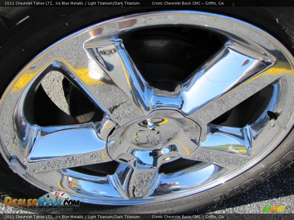 2011 Chevrolet Tahoe LTZ Ice Blue Metallic / Light Titanium/Dark Titanium Photo #7