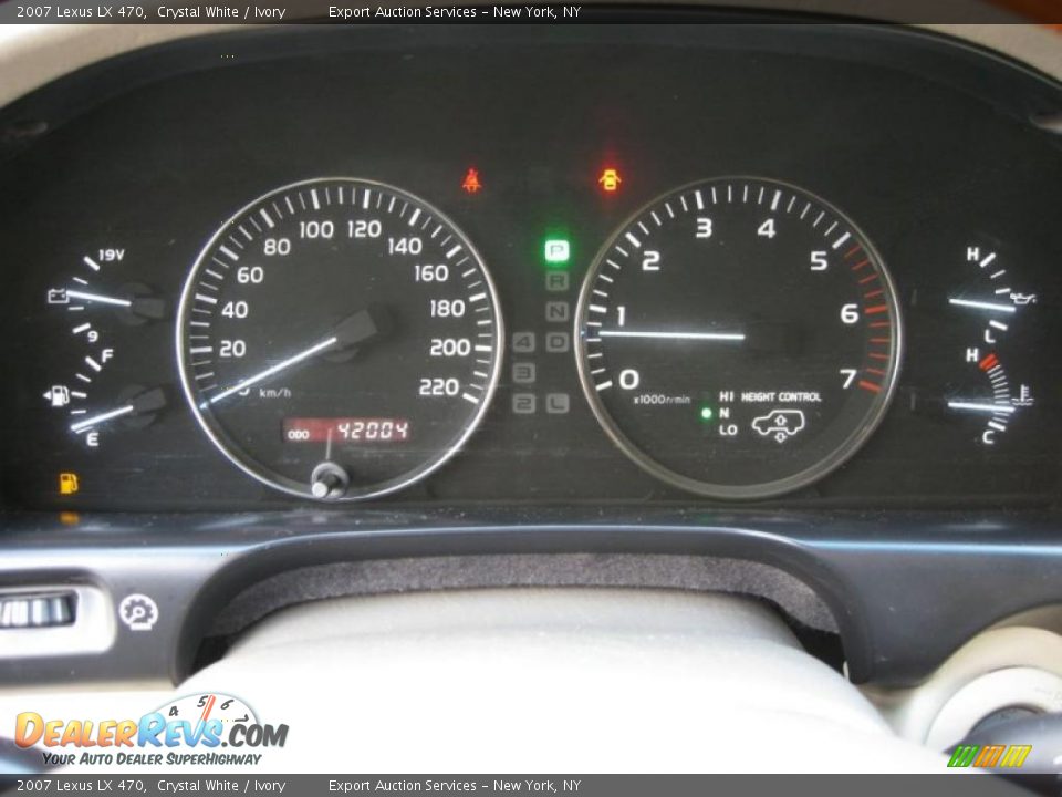 2007 Lexus LX 470 Crystal White / Ivory Photo #1
