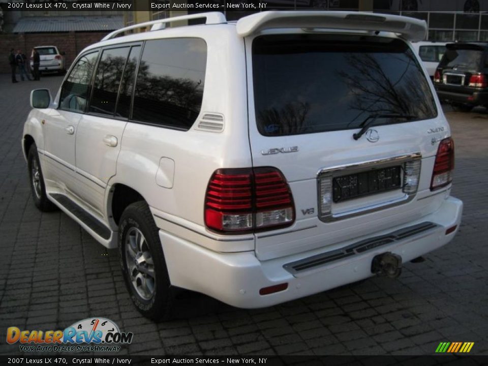 2007 Lexus LX 470 Crystal White / Ivory Photo #3