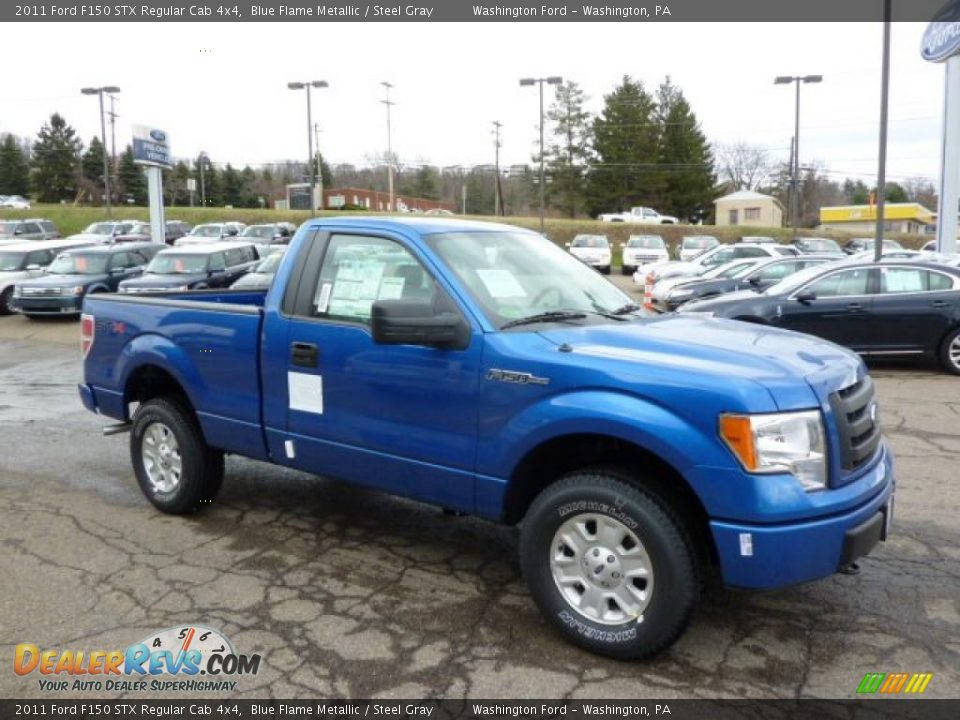 Front 3/4 View of 2011 Ford F150 STX Regular Cab 4x4 Photo #6