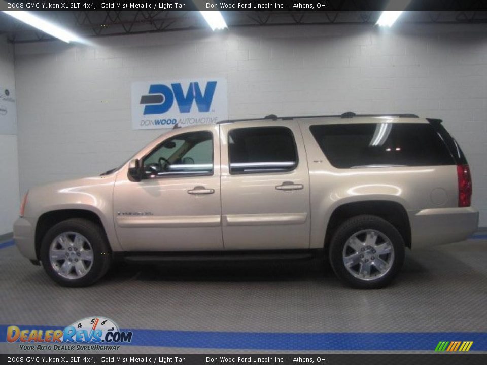 2008 GMC Yukon XL SLT 4x4 Gold Mist Metallic / Light Tan Photo #5