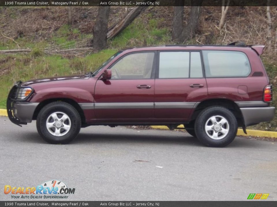 1998 Toyota Land Cruiser Mahogany Pearl / Oak Photo #3
