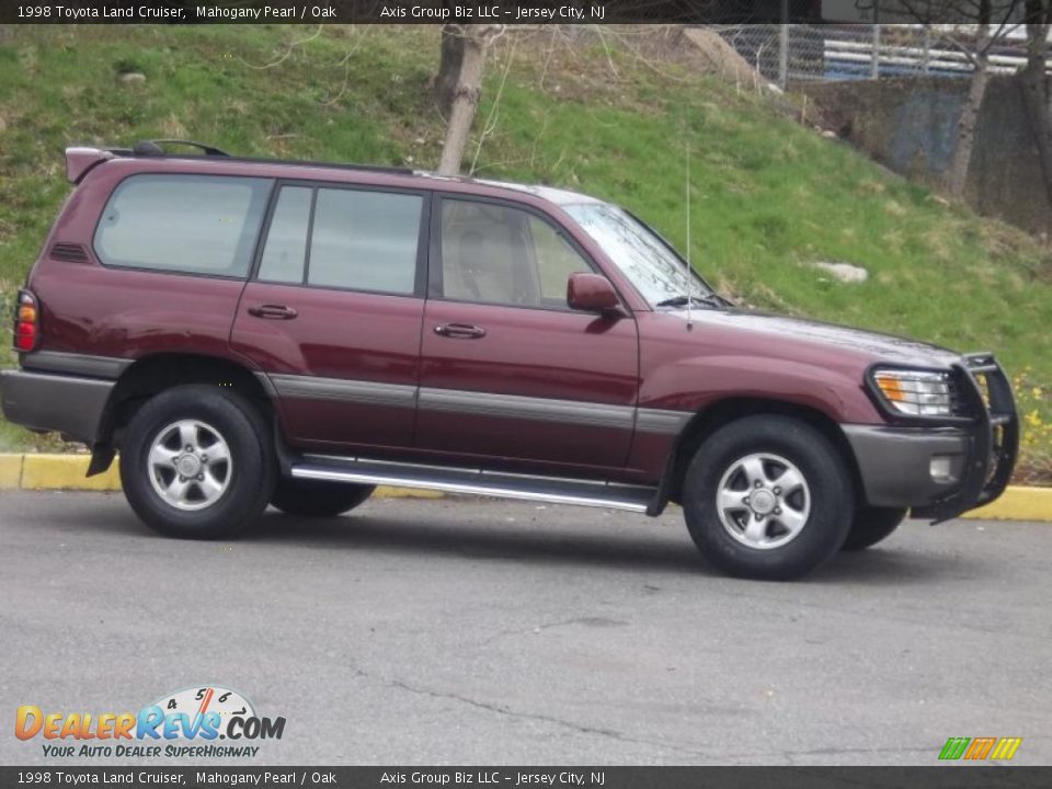 1998 Toyota Land Cruiser Mahogany Pearl / Oak Photo #10