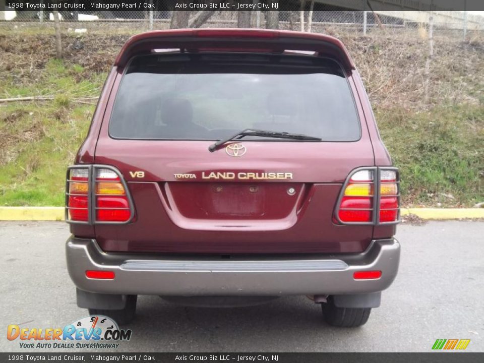 1998 Toyota Land Cruiser Mahogany Pearl / Oak Photo #12