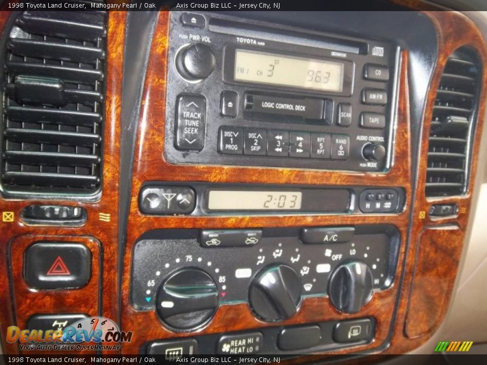 1998 Toyota Land Cruiser Mahogany Pearl / Oak Photo #21