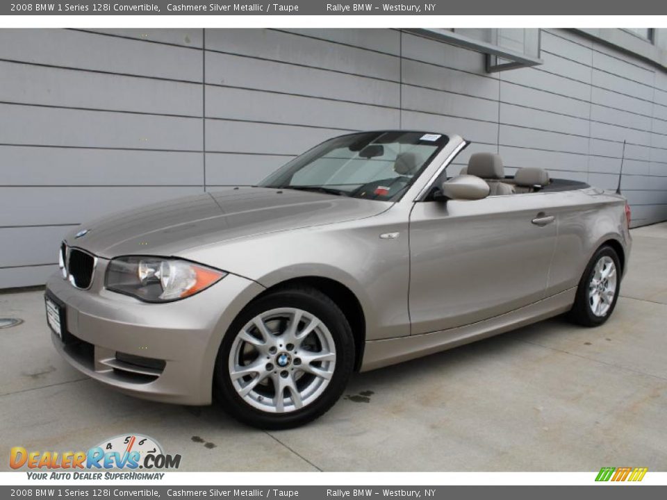 Cashmere Silver Metallic 2008 BMW 1 Series 128i Convertible Photo #1