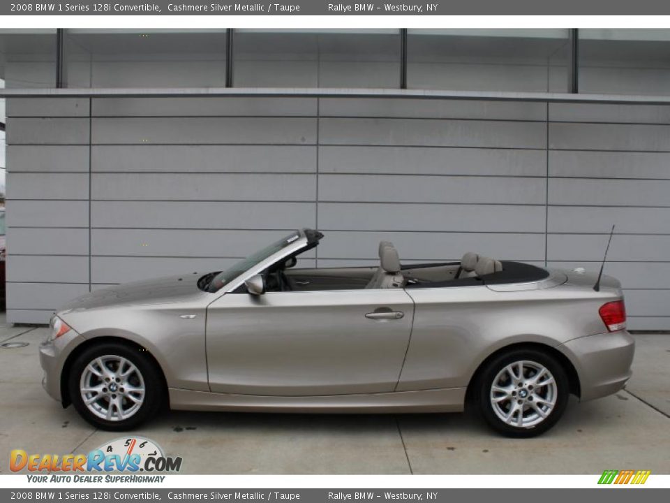 Cashmere Silver Metallic 2008 BMW 1 Series 128i Convertible Photo #2