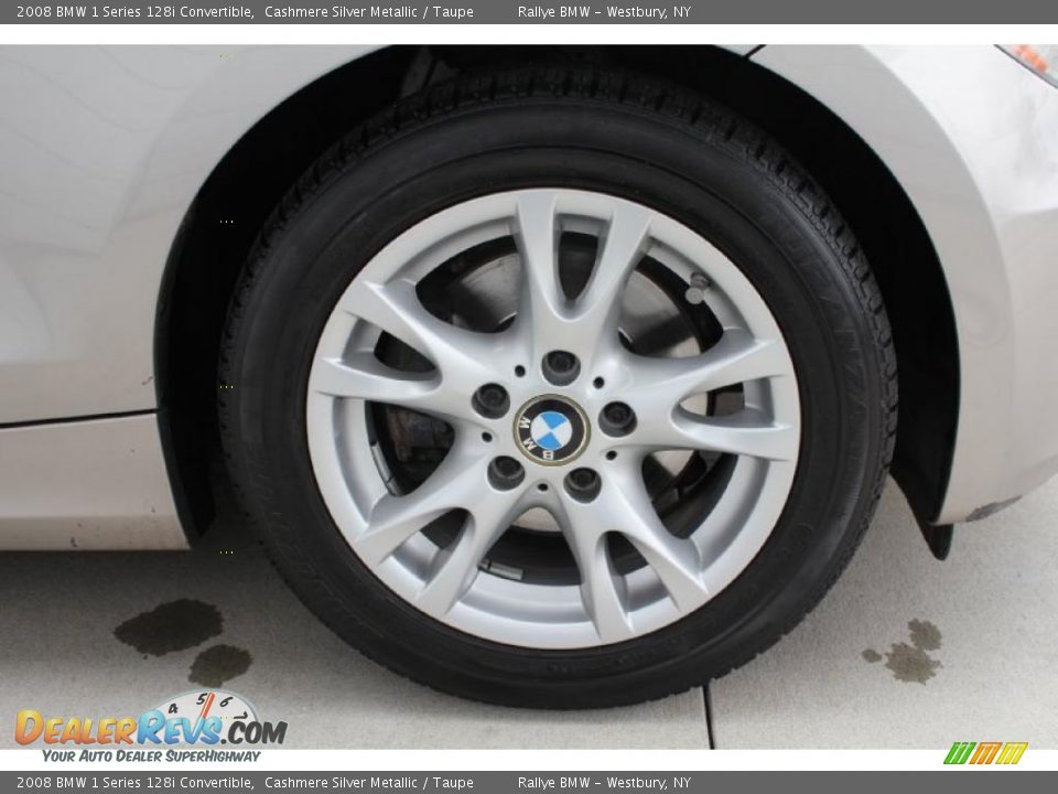 2008 BMW 1 Series 128i Convertible Cashmere Silver Metallic / Taupe Photo #9
