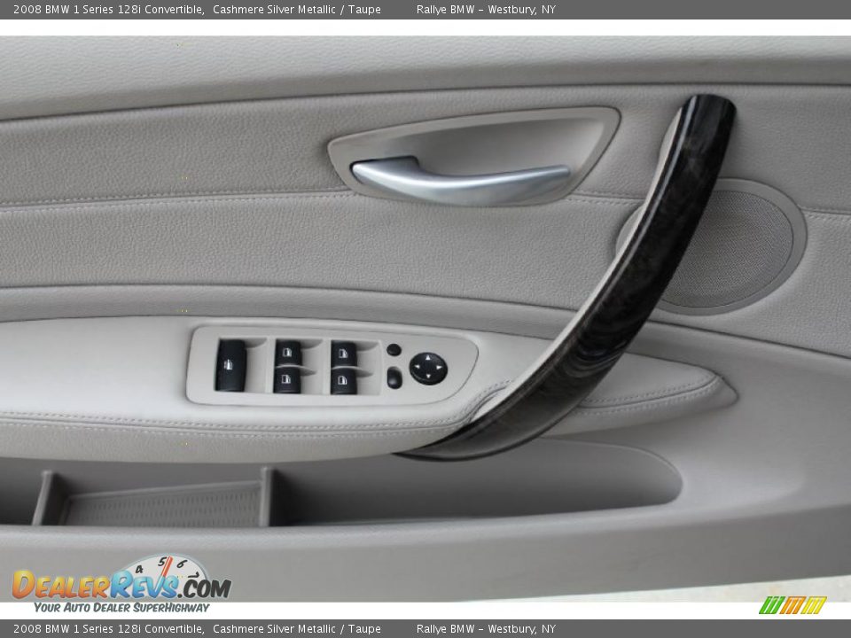 2008 BMW 1 Series 128i Convertible Cashmere Silver Metallic / Taupe Photo #10