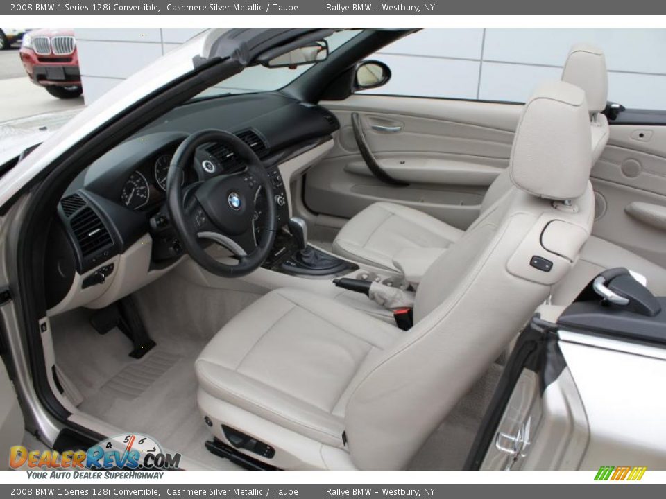Taupe Interior - 2008 BMW 1 Series 128i Convertible Photo #12