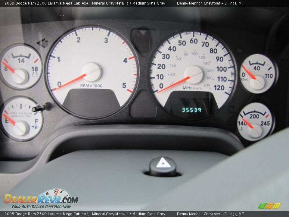 2008 Dodge Ram 2500 Laramie Mega Cab 4x4 Gauges Photo #13