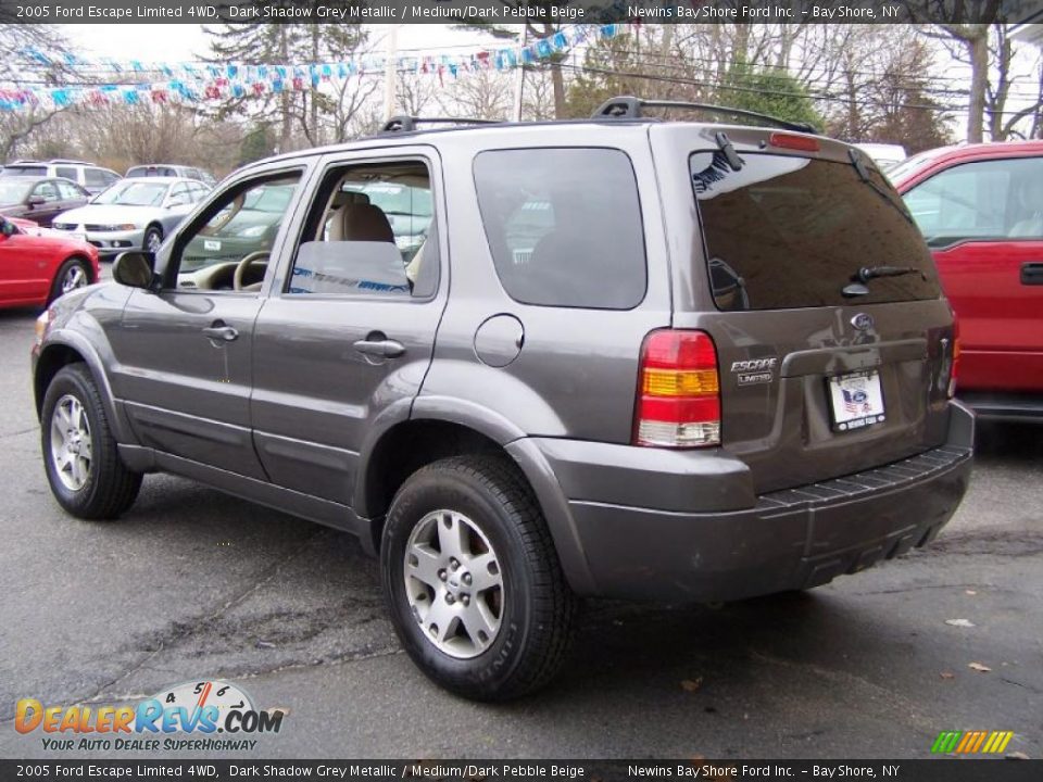 2005 Ford Escape Limited 4WD Dark Shadow Grey Metallic / Medium/Dark Pebble Beige Photo #4