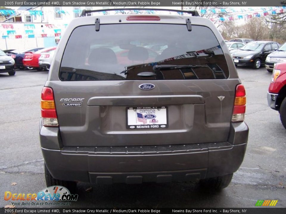 2005 Ford Escape Limited 4WD Dark Shadow Grey Metallic / Medium/Dark Pebble Beige Photo #5