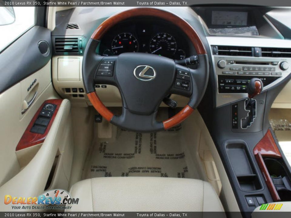 Parchment/Brown Walnut Interior 2010 Lexus RX 350 Photo 9