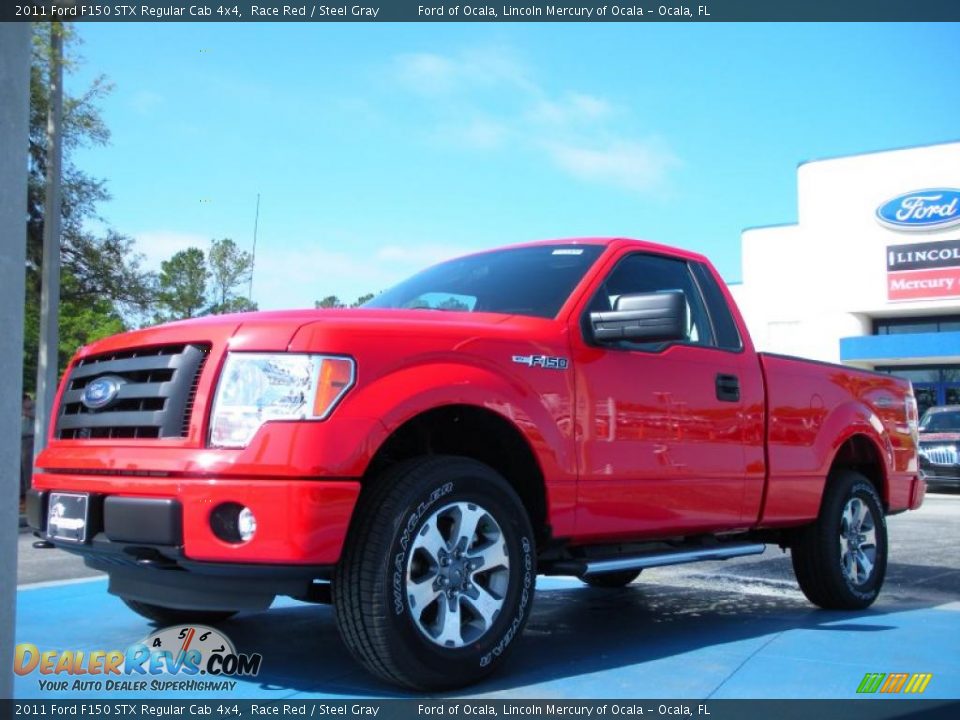 Front 3/4 View of 2011 Ford F150 STX Regular Cab 4x4 Photo #1