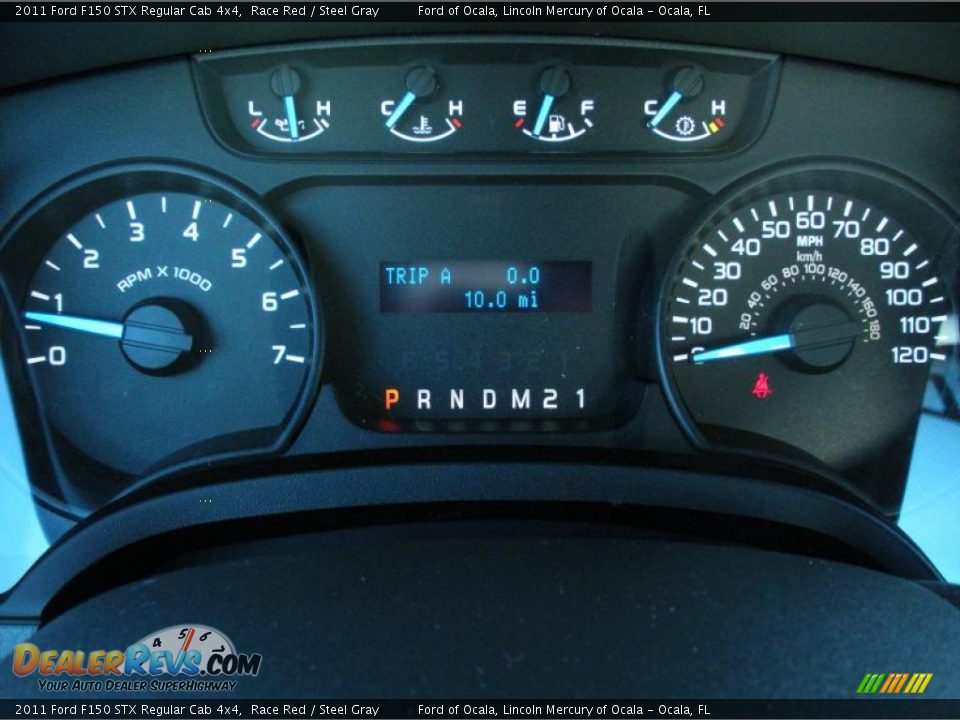 2011 Ford F150 STX Regular Cab 4x4 Gauges Photo #7