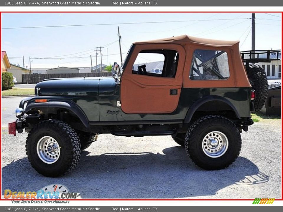 1983 Jeep CJ 7 4x4 Sherwood Green Metallic / Saddle Photo #2