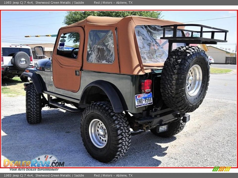 1983 Jeep CJ 7 4x4 Sherwood Green Metallic / Saddle Photo #3