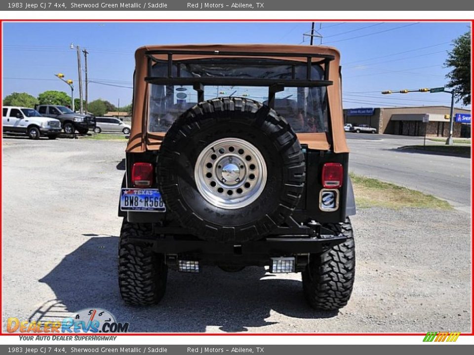 1983 Jeep CJ 7 4x4 Sherwood Green Metallic / Saddle Photo #4