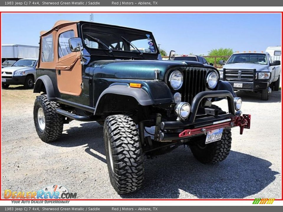 1983 Jeep CJ 7 4x4 Sherwood Green Metallic / Saddle Photo #7