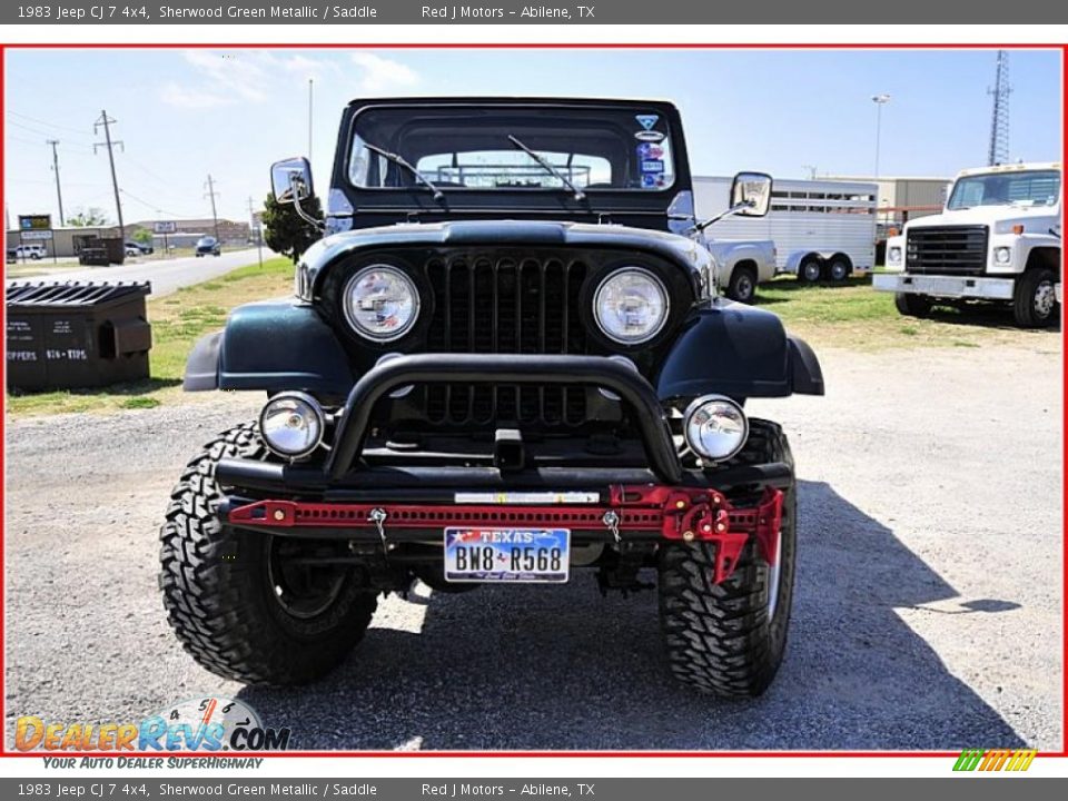 1983 Jeep CJ 7 4x4 Sherwood Green Metallic / Saddle Photo #10