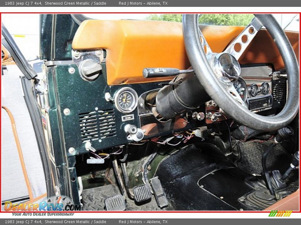 1983 Jeep CJ 7 4x4 Sherwood Green Metallic / Saddle Photo #18