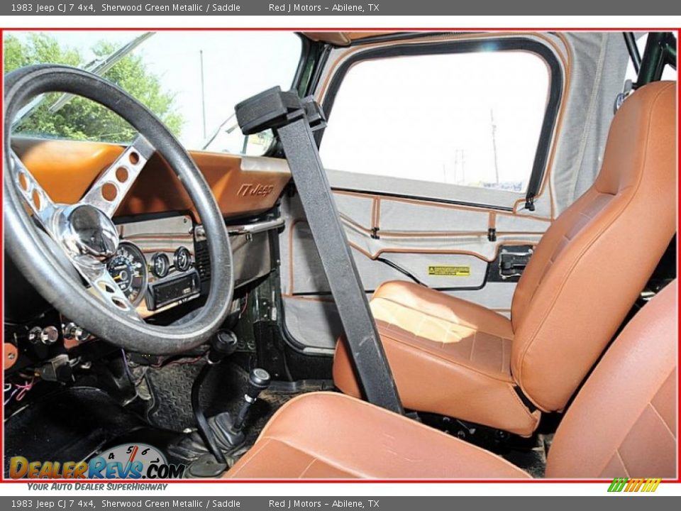 1983 Jeep CJ 7 4x4 Sherwood Green Metallic / Saddle Photo #21