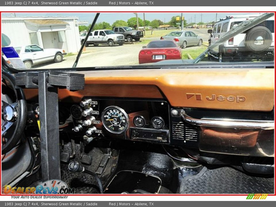 1983 Jeep CJ 7 4x4 Sherwood Green Metallic / Saddle Photo #23